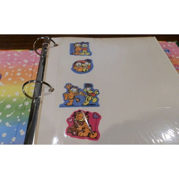 Vintage Lisa Frank My Sticker Collection Hollywood Bear 3 Ring Binder Pages READ - Picture 7 of 8